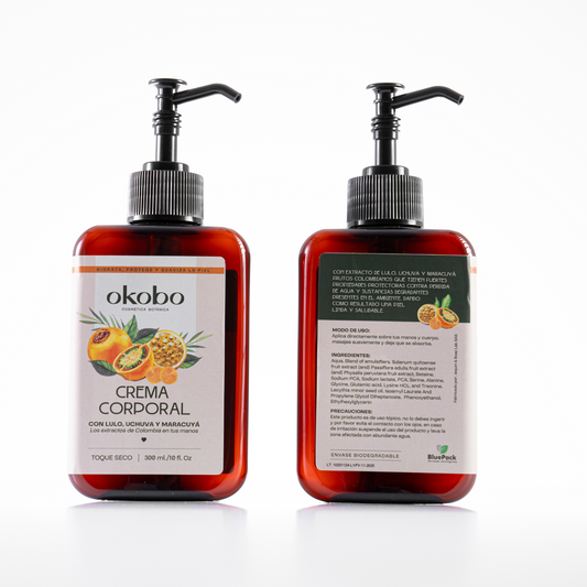 Crema corporal con Lulo, Uchuva y Maracuya