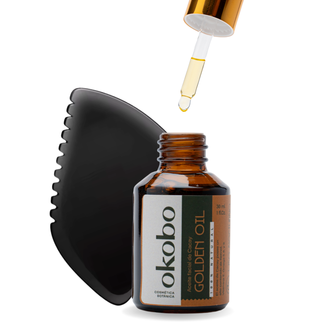 Kit Yoga facial: Cacay Oil y Gua sha Bian