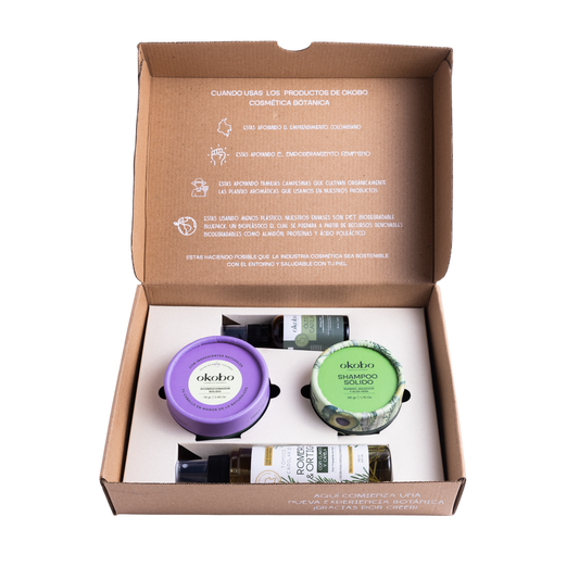 KIT CAPILAR: Shampoo solido, Acondicionador Solido, Oleo Capilar y Tónico capilar