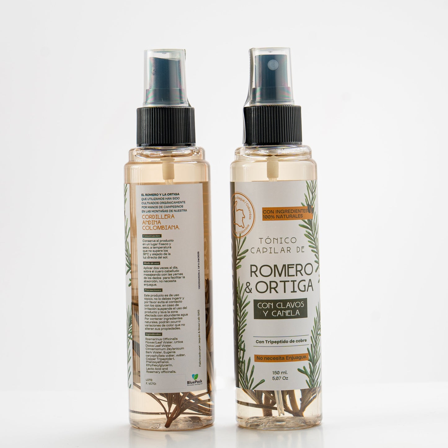 Tónico Capilar de Romero, Ortiga, Clavo y Canela