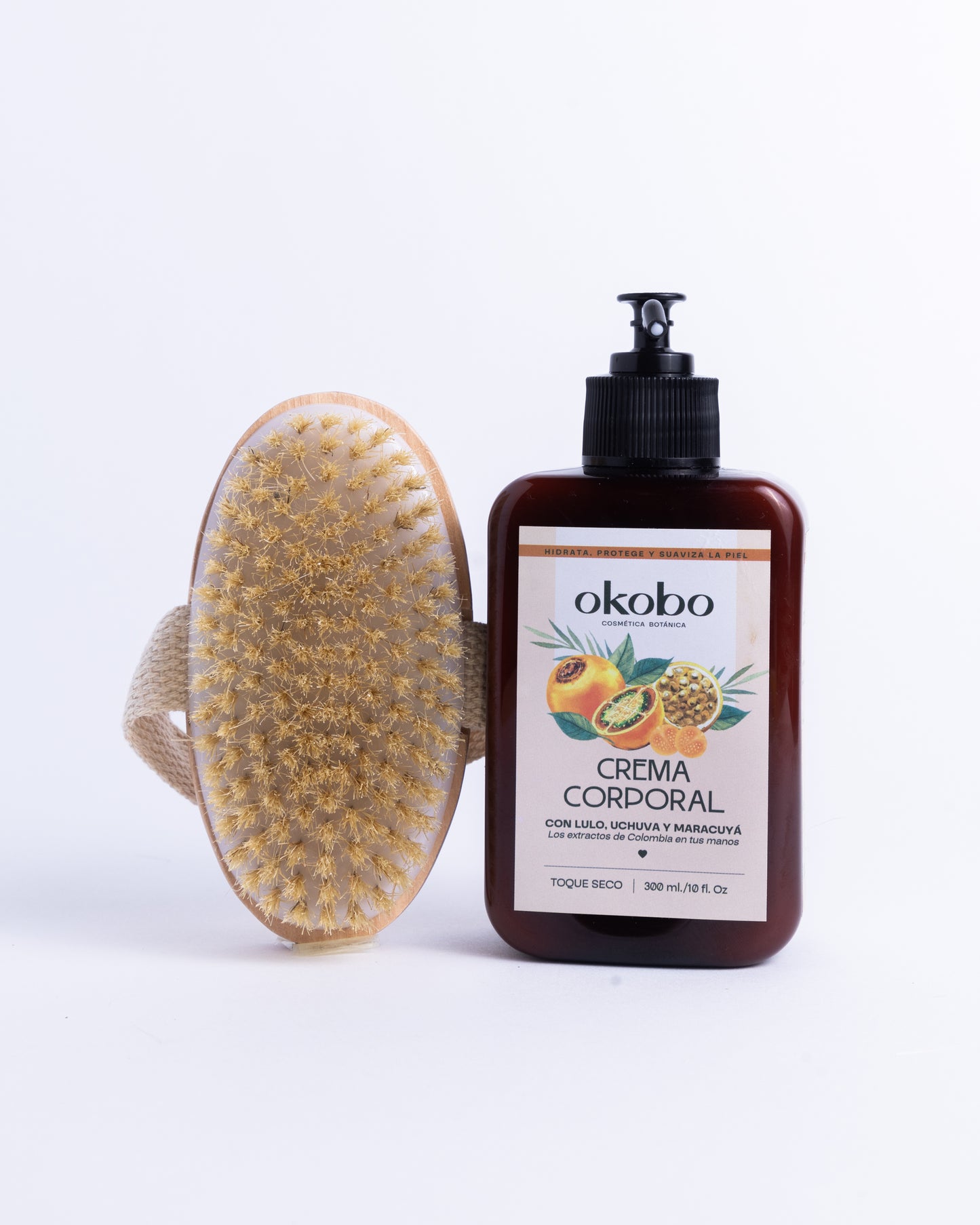 KIT PIEL BELLA: Crema hidratante y cepillo exfoliante