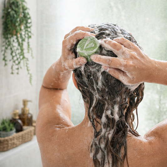 Shampoo Solido - Aguacate, Aloe y Romero/ Cabello Graso