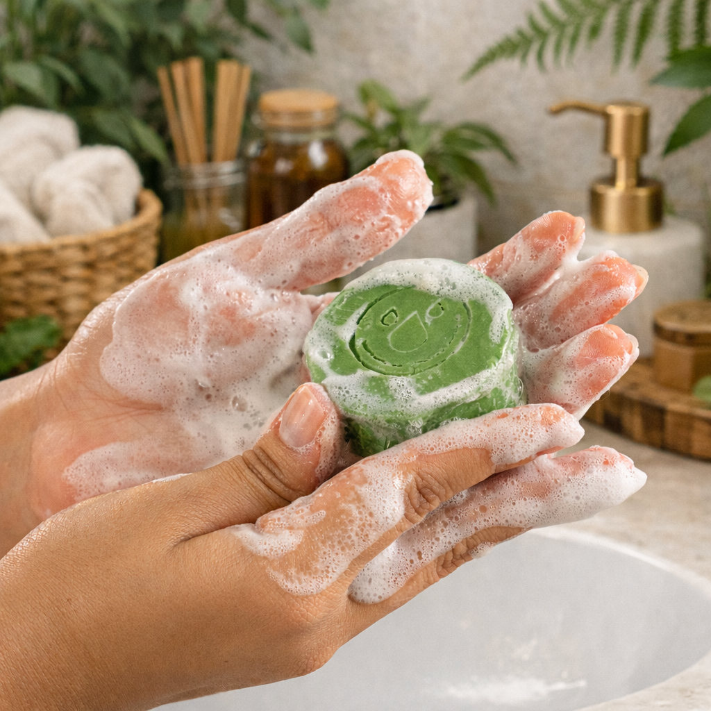 Shampoo Solido - Aguacate, Aloe y Romero/ Cabello Graso