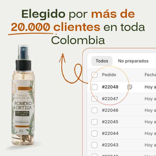 Tónico Capilar de Romero · Crecimiento y Anticaída + Dermaroller de regalo