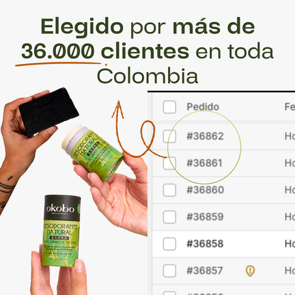 KIT DETOX AXILAR - 2 Desodorantes Naturales + Jabón de Carbón (Regalo)