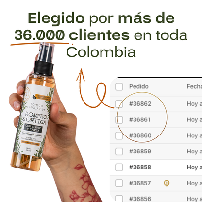 4x Tónico Anticaída - Tratamiento Completo 16 Semanas