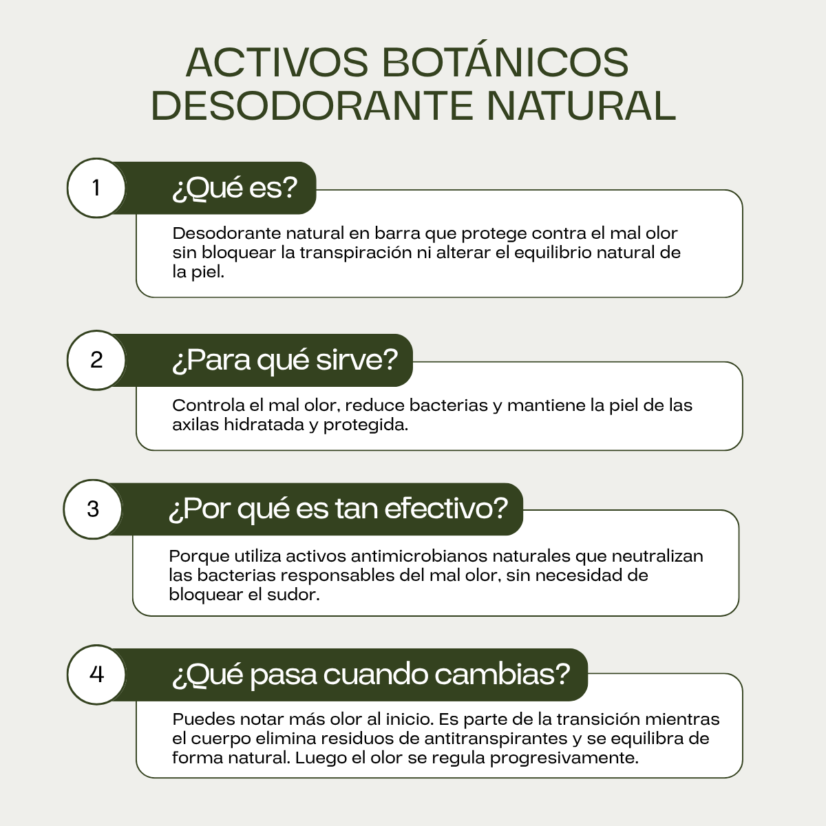 PROTECCIÓN NATURAL - Desodorante Natural Sólido