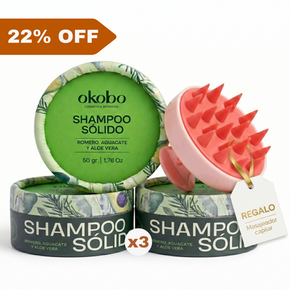 PROMO: Pack 3 Shampoos + Masajeador de Regalo
