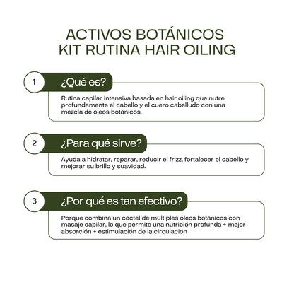 Kit Rutina Hair Oiling + Masageador de regalo