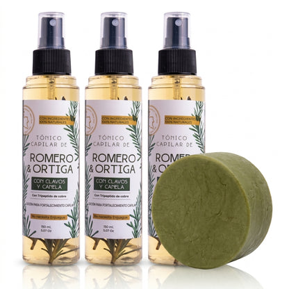 PROTOCOLO MANTENIMIENTO 3x Tónicos + 1x Shampoo Sólido