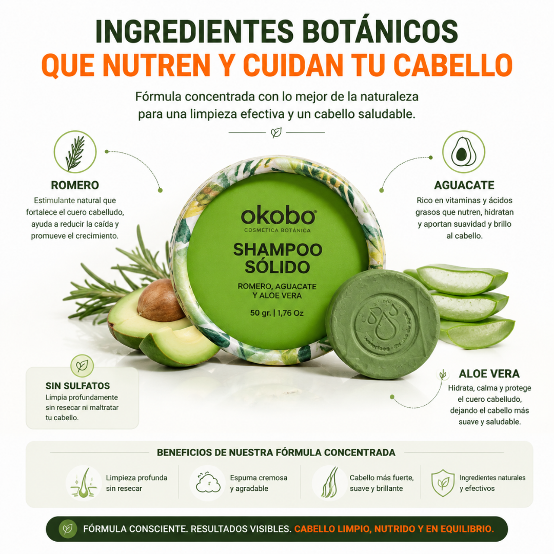 CABELLO GRASO · Shampoo Sólido Okobo