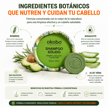 CABELLO GRASO · Shampoo Sólido Okobo