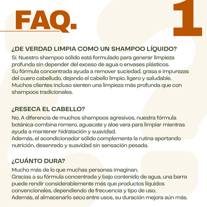 Kit Shampoo y acondicionador solido