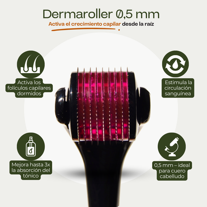 Tónico Capilar de Romero · Crecimiento y Anticaída + Dermaroller de regalo