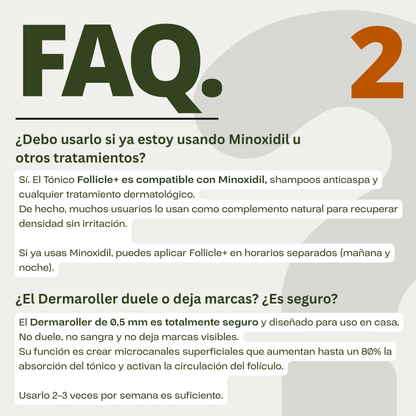 Tónico Capilar de Romero · Crecimiento y Anticaída + Dermaroller de regalo