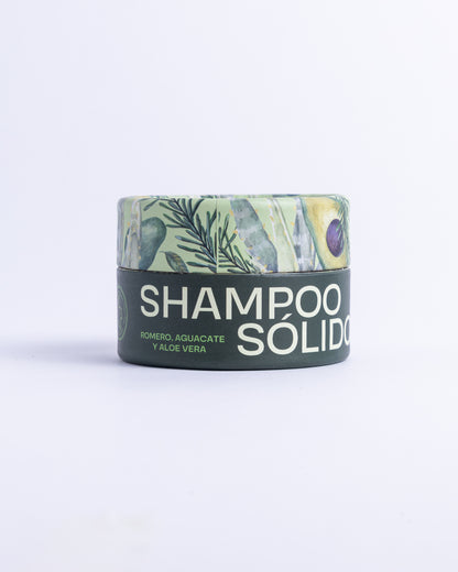Shampoo Solido - Aguacate, Aloe y Romero/ Cabello Graso