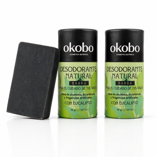 Protocolo Inicio:  2x Desodorantes OKOBO + Jabón de Carbón GRATIS