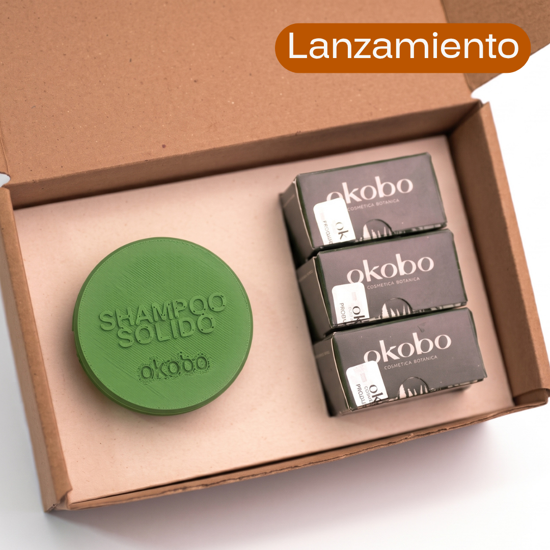 KIT 3x SHAMPOO SOLIDOS & ESTUCHE VIAJERO REGALO