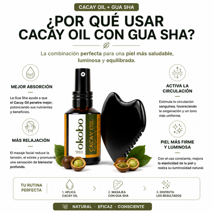 Ritual Facial Premium · Cacay Oil + Gua Sha Bian (Regalo)