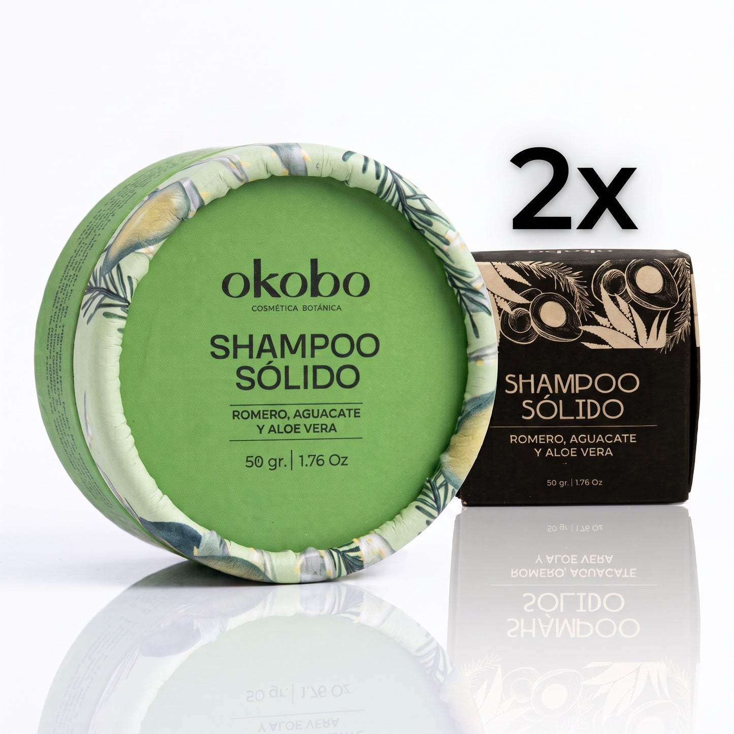 BUNDLE | Shampoo Sólido x2 | 1 Tubo + 1 Repuesto
